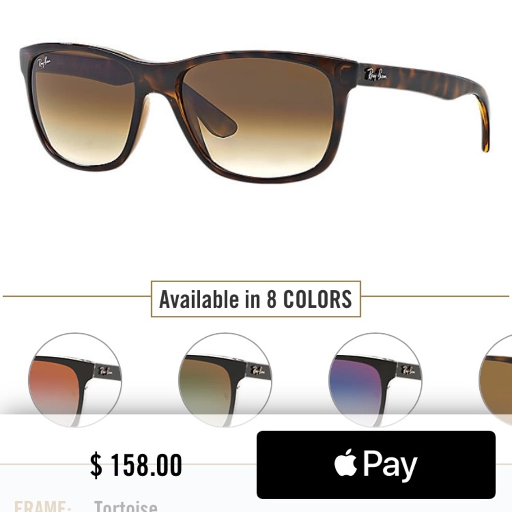 NEW Ray Ban highstreet brown tortoise sunglasses